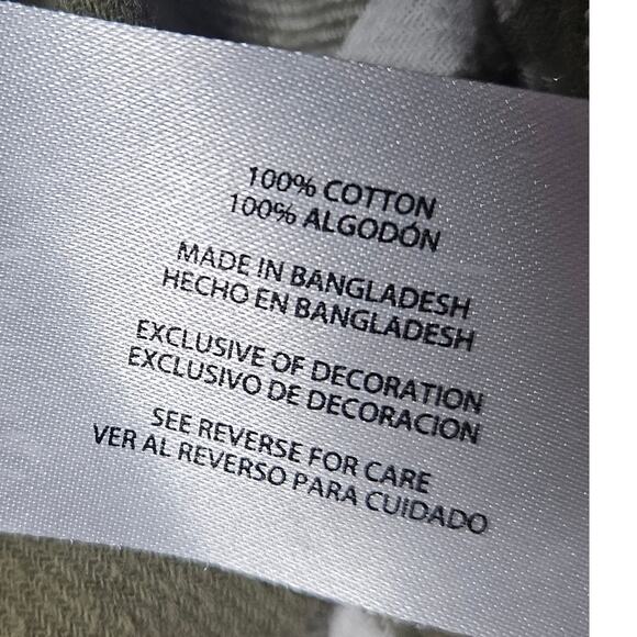 Gap Cotton Green Plaid Button Up Size Large - Picture 4 of 4